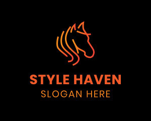 Horse Race - Equine Horse Farm logo design