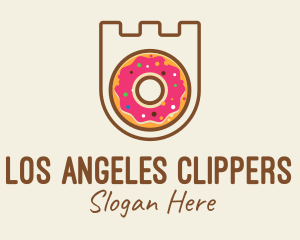 Donut Pastry Shield Logo