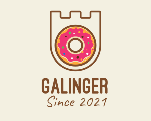 Donut - Donut Pastry Shield logo design