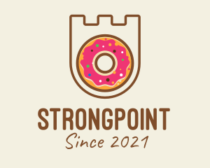 Bread - Donut Pastry Shield logo design
