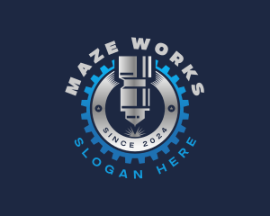 CNC Laser Metalworks logo design