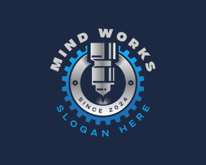 CNC Laser Metalworks logo design