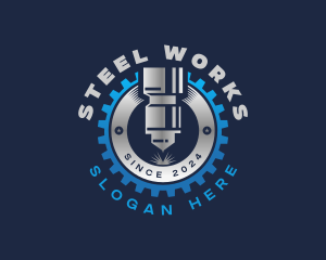 CNC Laser Metalworks logo design