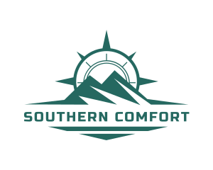 South - Mountain Summit Compass logo design