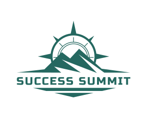 Mountain Summit Compass logo design