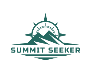 Mountain Summit Compass logo design