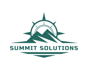 Mountain Summit Compass logo design