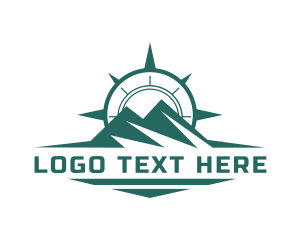 Direction - Mountain Summit Compass logo design