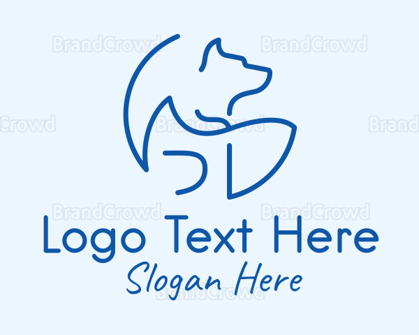 Blue Dog Veterinary Logo