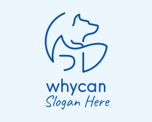 Blue Dog Veterinary Logo