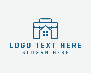 Briefcase - Work Briefcase Home logo design