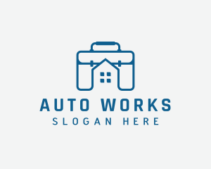 Work Briefcase Home logo design