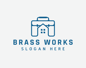 Work Briefcase Home logo design