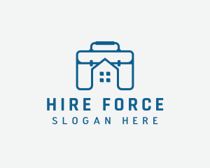 Employer - Work Briefcase Home logo design