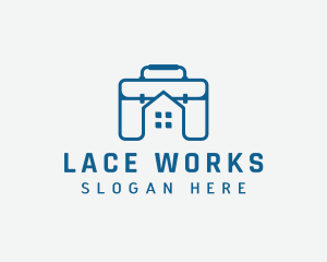 Work Briefcase Home logo design