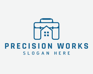 Work Briefcase Home logo design