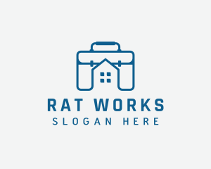 Work Briefcase Home logo design