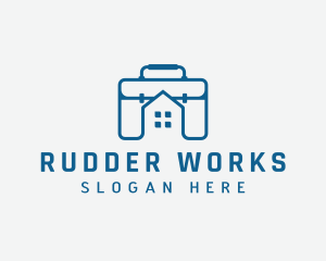 Work Briefcase Home logo design