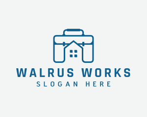 Work Briefcase Home logo design