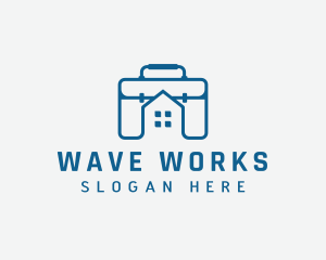 Work Briefcase Home logo design