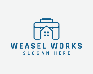 Work Briefcase Home logo design