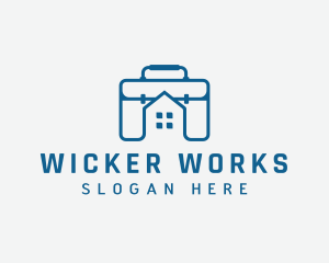 Work Briefcase Home logo design