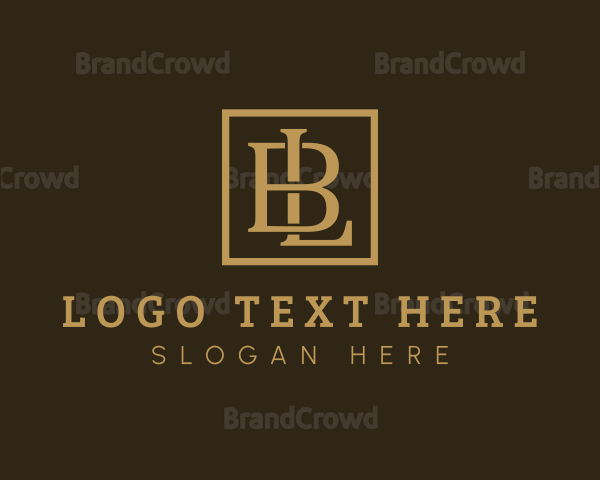Luxury Elegant Letter BL Logo