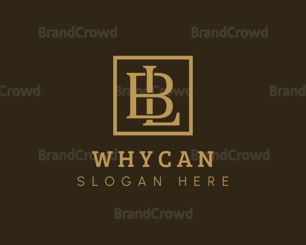 Luxury Elegant Letter BL Logo