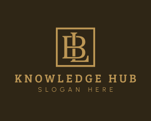 Luxury Elegant Letter BL Logo