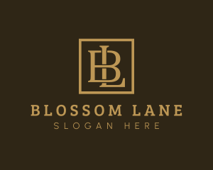 Luxury Elegant Letter BL logo design