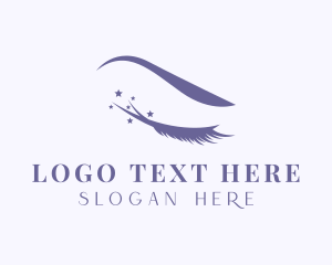 Beauty Vlogger - Eyelash & Eyebrow Makeup logo design