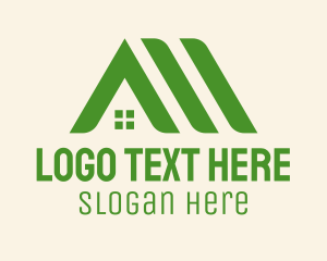 Construction - Green Home Roofs logo design