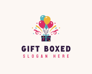 Birthday Party Present logo design