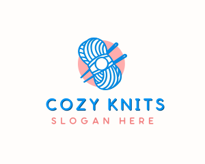 Knitting Yarn String logo design