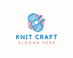 Knitting Yarn String logo design