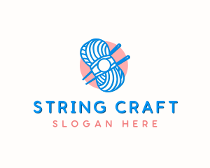 Knitting Yarn String logo design