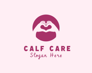 Care Hand Heart logo design