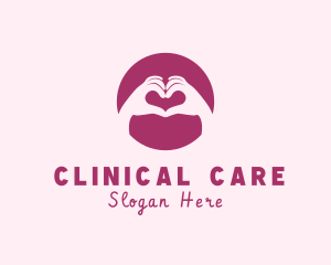 Care Hand Heart logo design