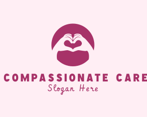 Caring - Care Hand Heart logo design