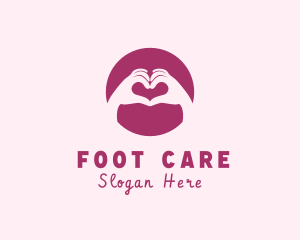 Care Hand Heart logo design