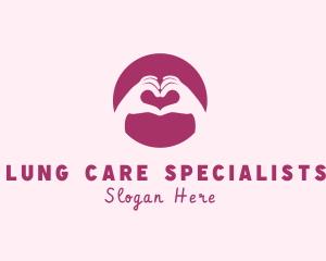 Care Hand Heart logo design