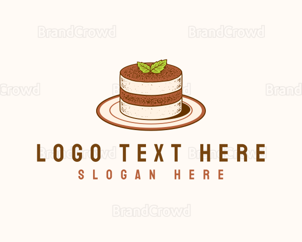 Tiramisu Pastry Cake Baking Logo