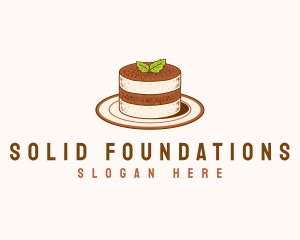 Tiramisu Pastry Cake Baking Logo