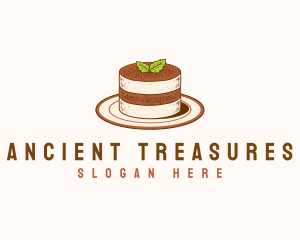 Tiramisu Pastry Cake Baking logo design