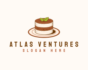 Tiramisu Pastry Cake Baking logo design