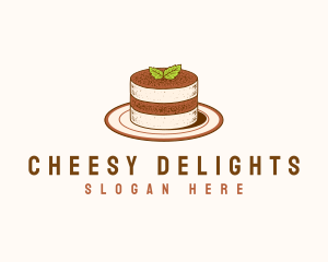 Tiramisu Pastry Cake Baking logo design