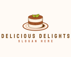 Tiramisu Pastry Cake Baking logo design