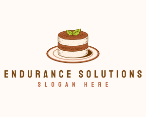 Tiramisu Pastry Cake Baking logo design