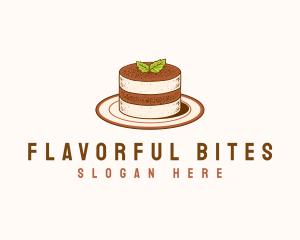 Tasty - Tiramisu Pastry Cake Baking logo design