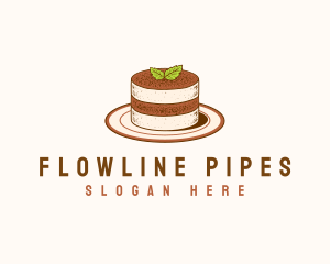 Tiramisu Pastry Cake Baking logo design